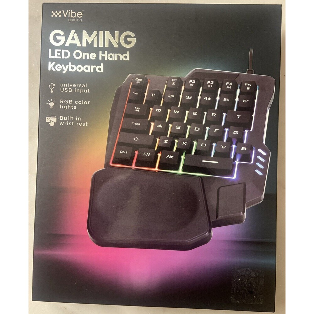 Vibe Gaming Gaming Led One Hand Keyboard